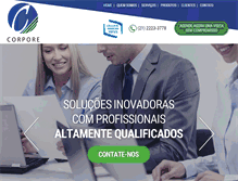 Tablet Screenshot of corporesolucoes.com.br